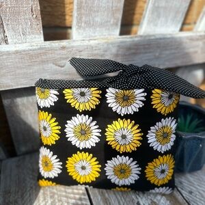 🌼 Daisy Bow Bible Bag | Handmade Book Sleeve | Floral Fabric Pouch 🌼